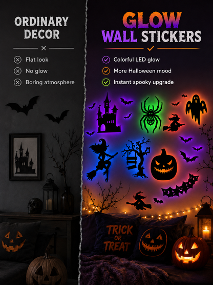 🎃 Halloween Glow Wall Stickers