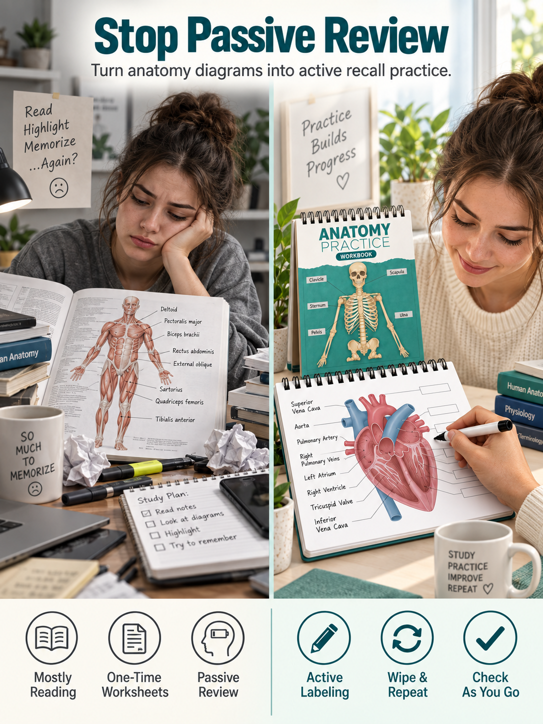 🧠Reusable Anatomy Label Lab Workbook