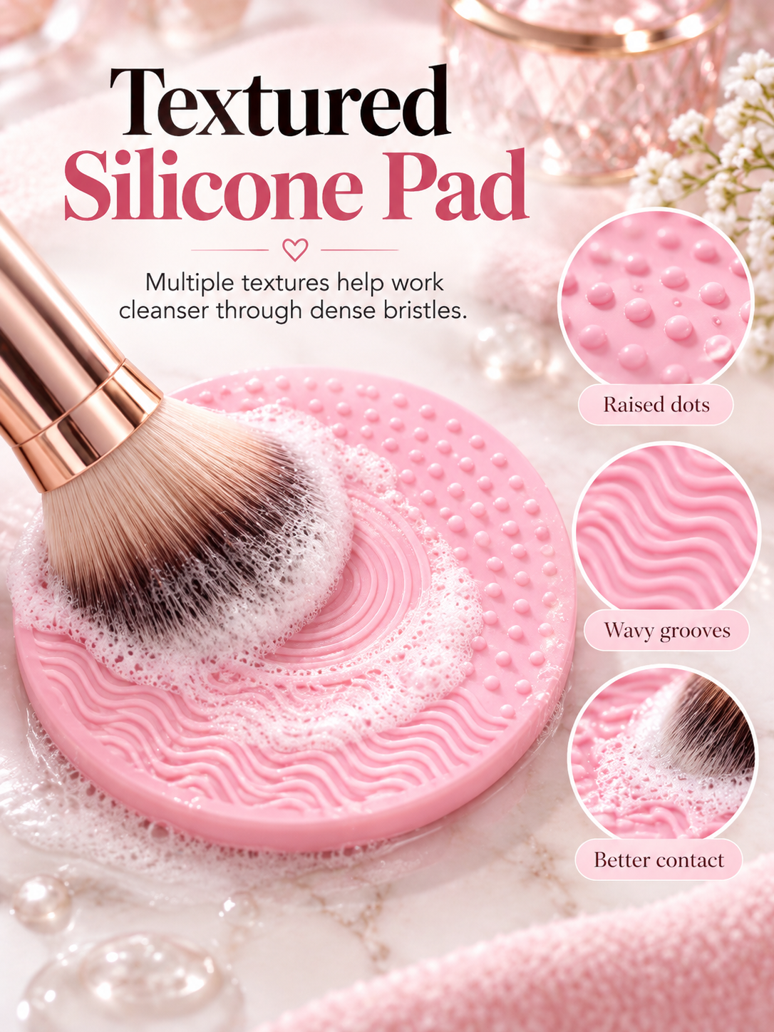 🫧 Makeup Brush Cleaning Soap – Portable Deep-Clean Brush & Sponge Cleanser
