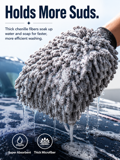 🫧 Premium Car Wash Mitt – More Suds, More Coverage, Easier Car Cleaning