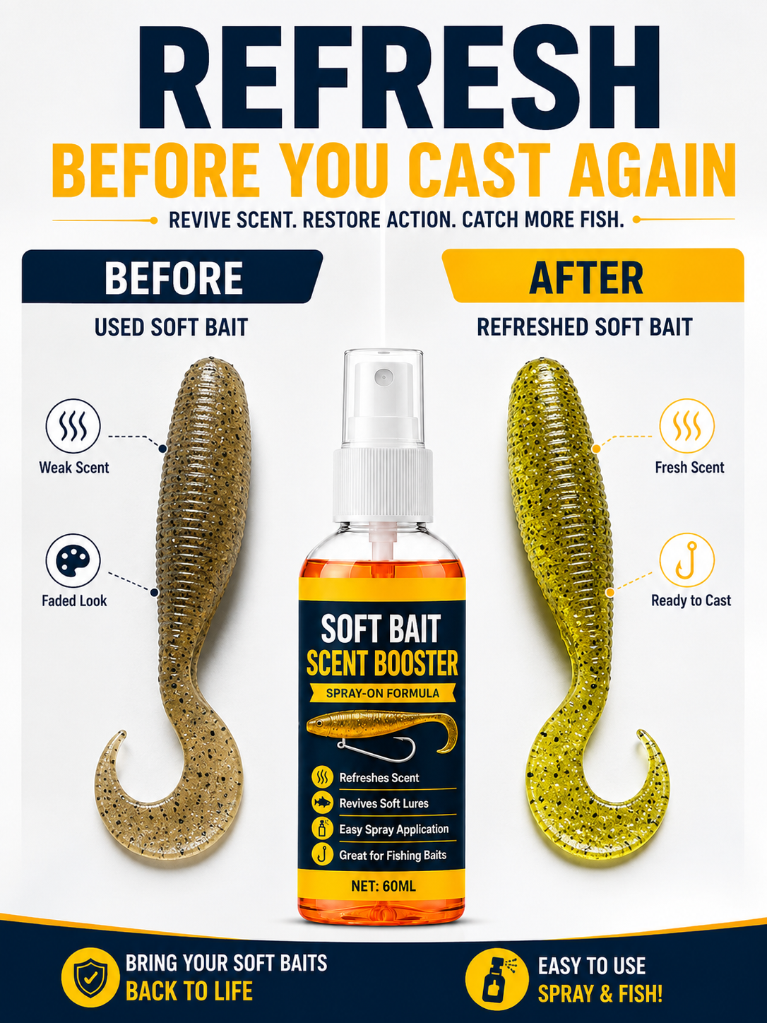 🎣Soft Bait Scent Booster Spray