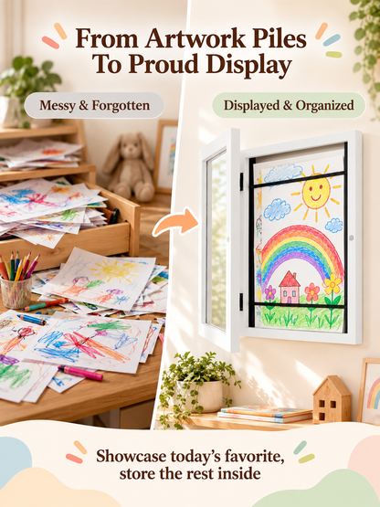 ✨ Kids Artwork Frame – Display & Store Your Child’s Creative Masterpieces