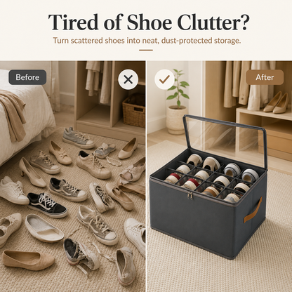 👟 Collapsible Shoe Storage Organizer