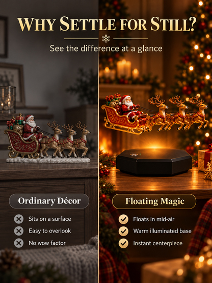 🎄Magnetic Levitation Santa Sleigh Christmas Display