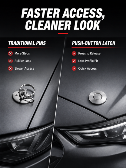 ⚙️Push-Button Quick-Release Hood Latch