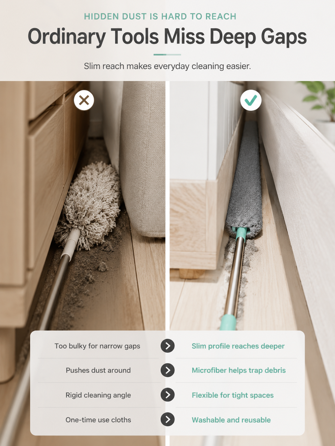 🔥Retractable Gap Dust Cleaner