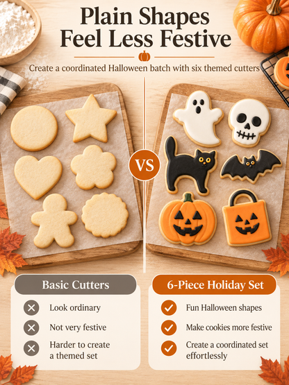 6-Piece Holiday Cookie Cutter Set