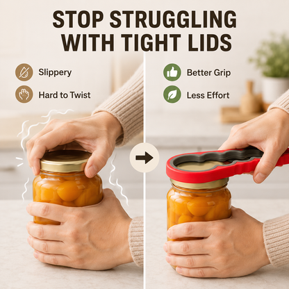5-in-1 Easy-Grip Jar Opener Set for Weak Hands