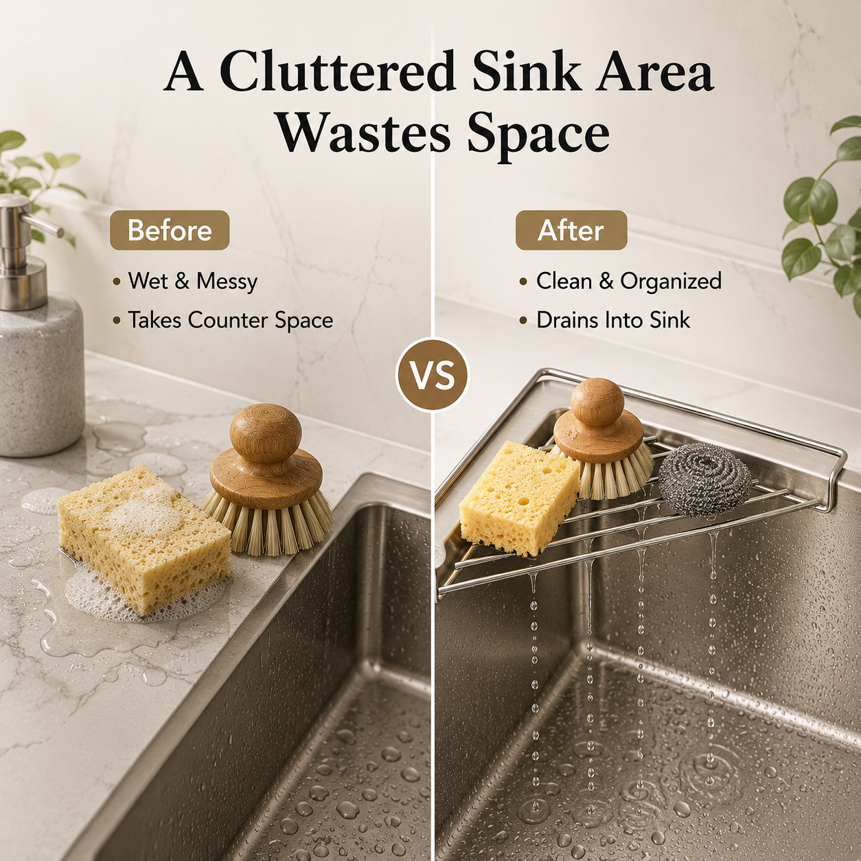 Corner Sink Draining Shelf
