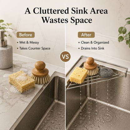 Corner Sink Draining Shelf