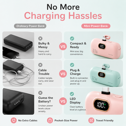 🔋 Mini Direct-Plug Power Bank