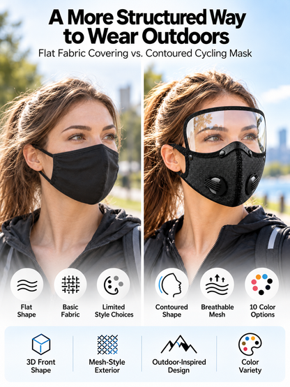 🚴 Reusable Outdoor Cycling Face Mask – Breathable Mesh Design for Riding, Sports & Outdoor Activities