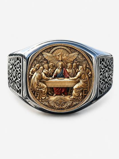 Faith & Fellowship Statement Ring | Symbolic Men's Gift
