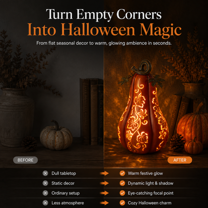 🎃Light-Up Halloween Gourd Decoration
