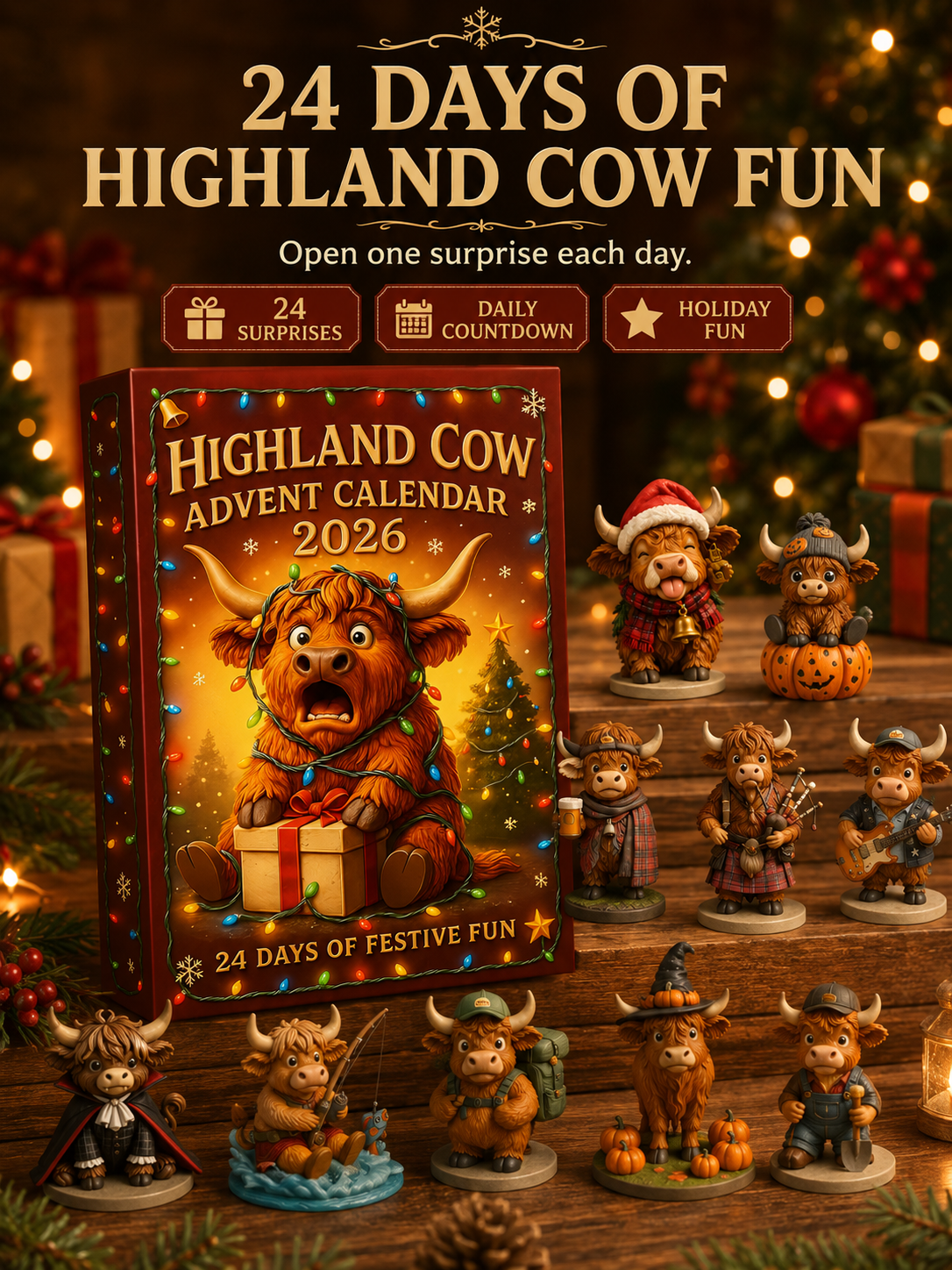 🎄🐮Highland Cow Advent Calendar 2026