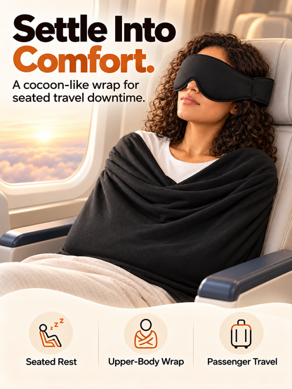 ✈️ Arm-Wrapping Travel Sleep System – Wraparound Comfort & Eye Coverage