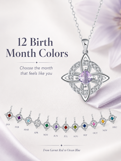 💫Birthstone Witches Knot Necklace