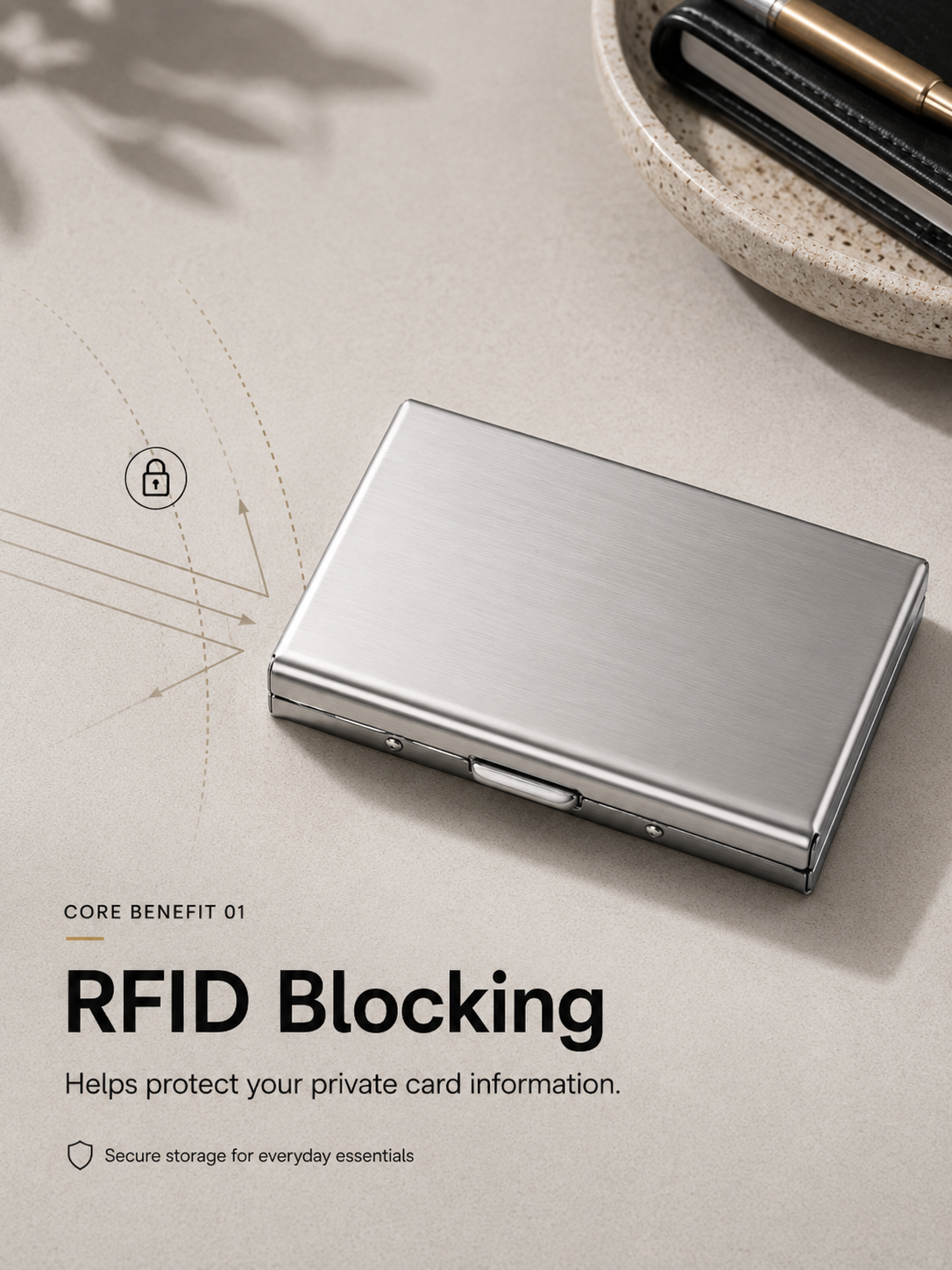 Hot Sale RFID Blocking Metal Card Holder