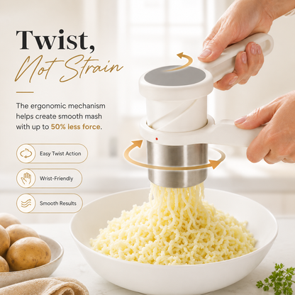 Potato Ricer Masher Ergonomic Twist