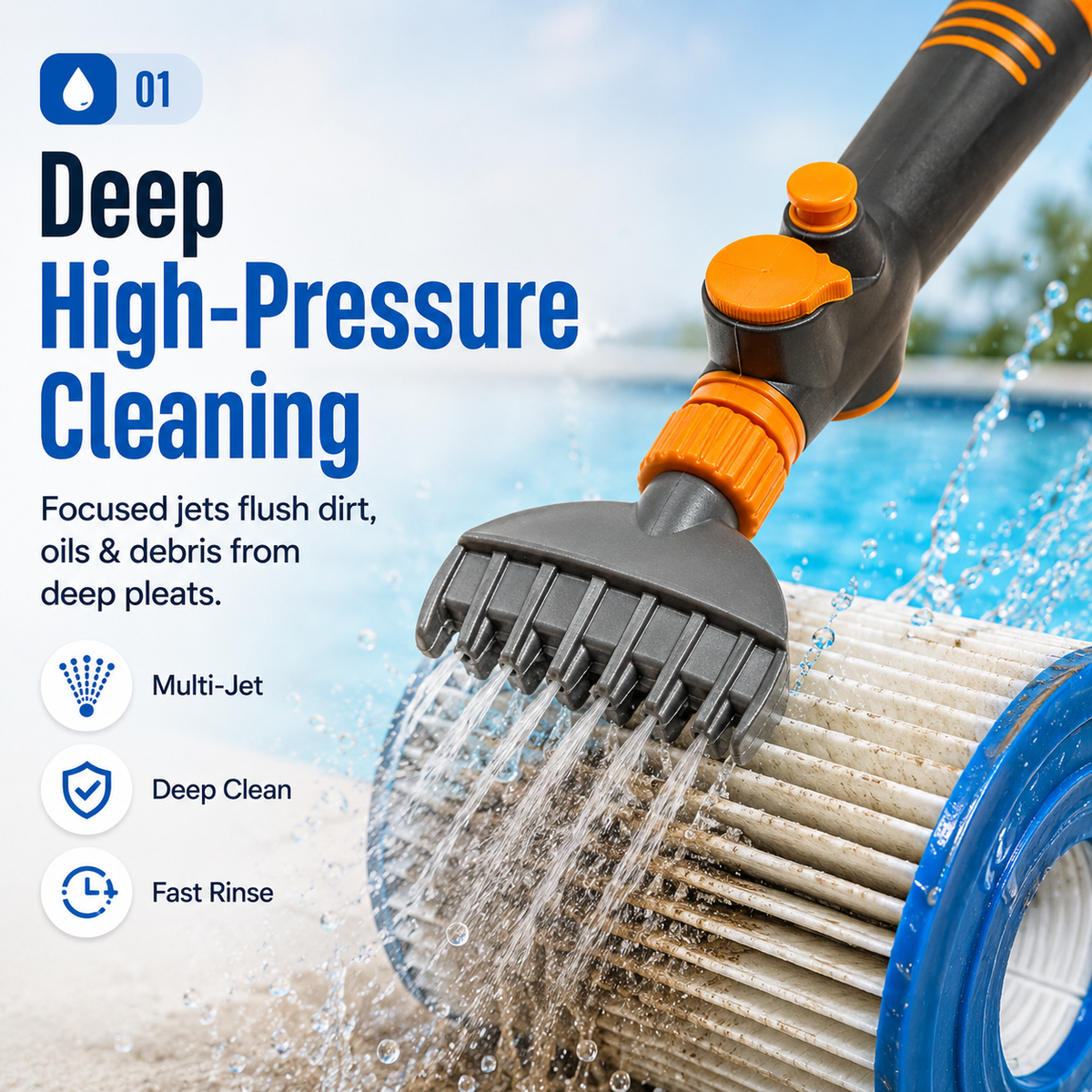 Premium Pool Filter Cartridge Cleaner