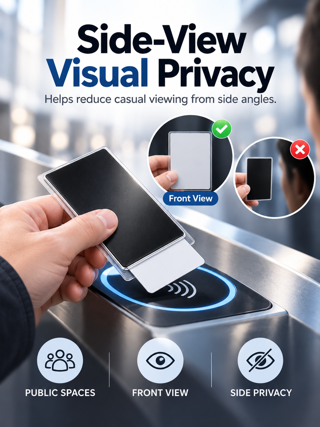 🛡️Side-View Privacy Card Sleeve - Protect your personal privacy