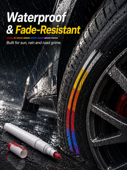 🔥🚗Oil-Based Waterproof Tire Paint Marker