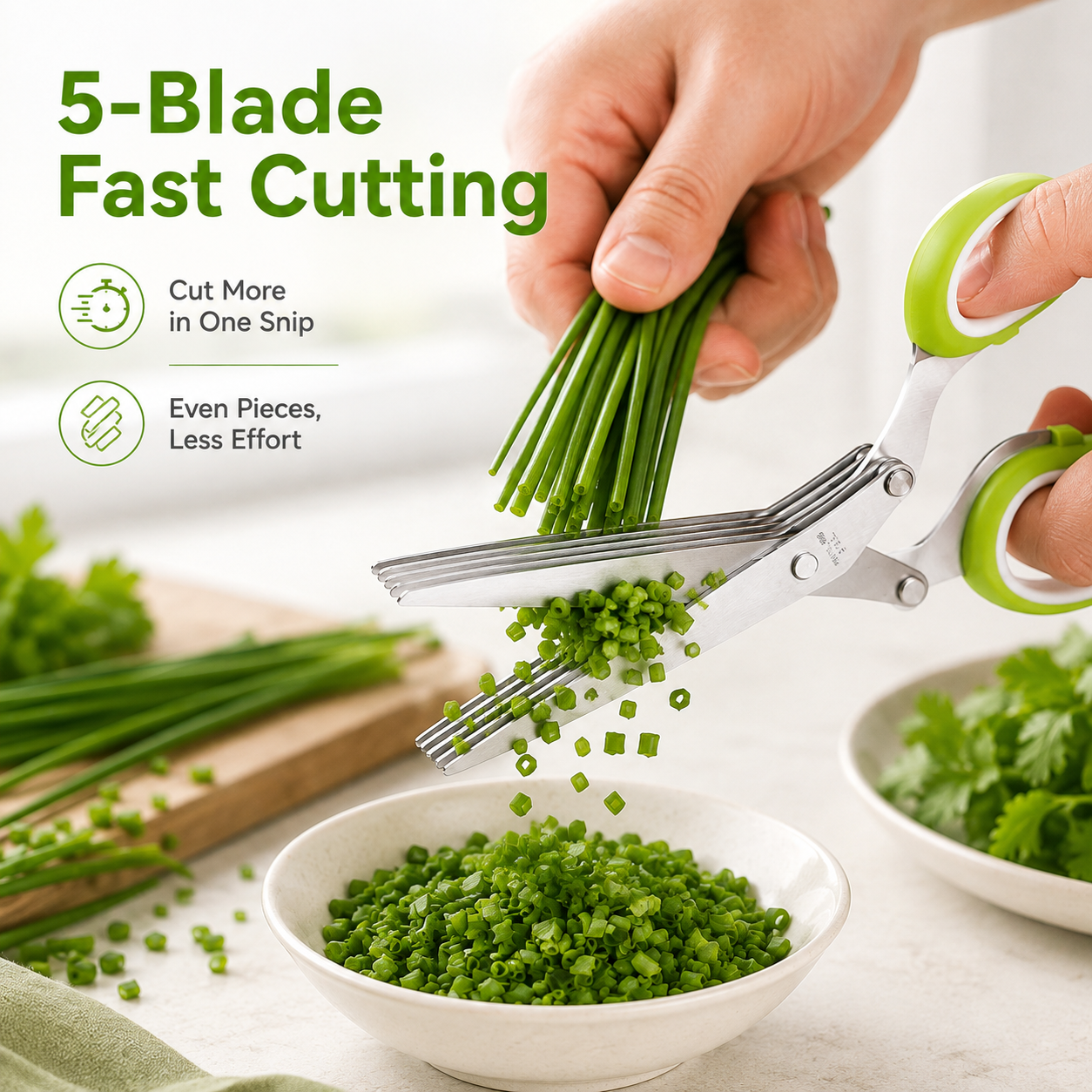 ✂️Herb Scissors 5 Blade Kitchen Shears