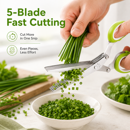 ✂️Herb Scissors 5 Blade Kitchen Shears