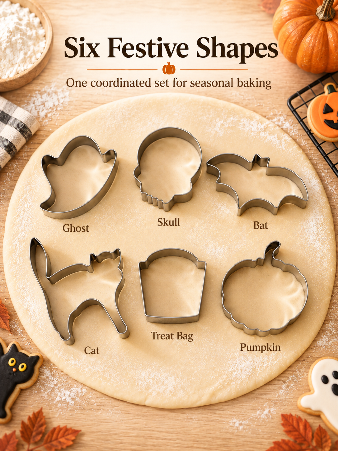 6-Piece Holiday Cookie Cutter Set