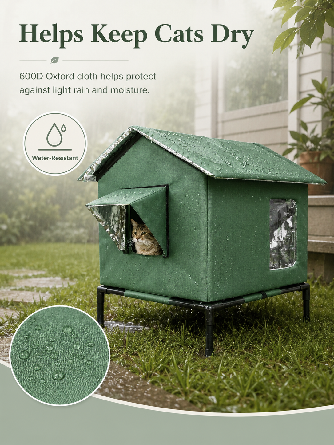 🐱 Elevated Outdoor Cat House