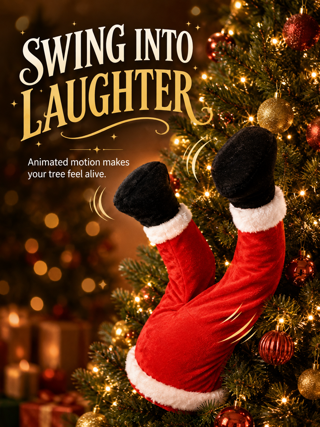 🎄Animated Christmas Swinging Legs Decoration