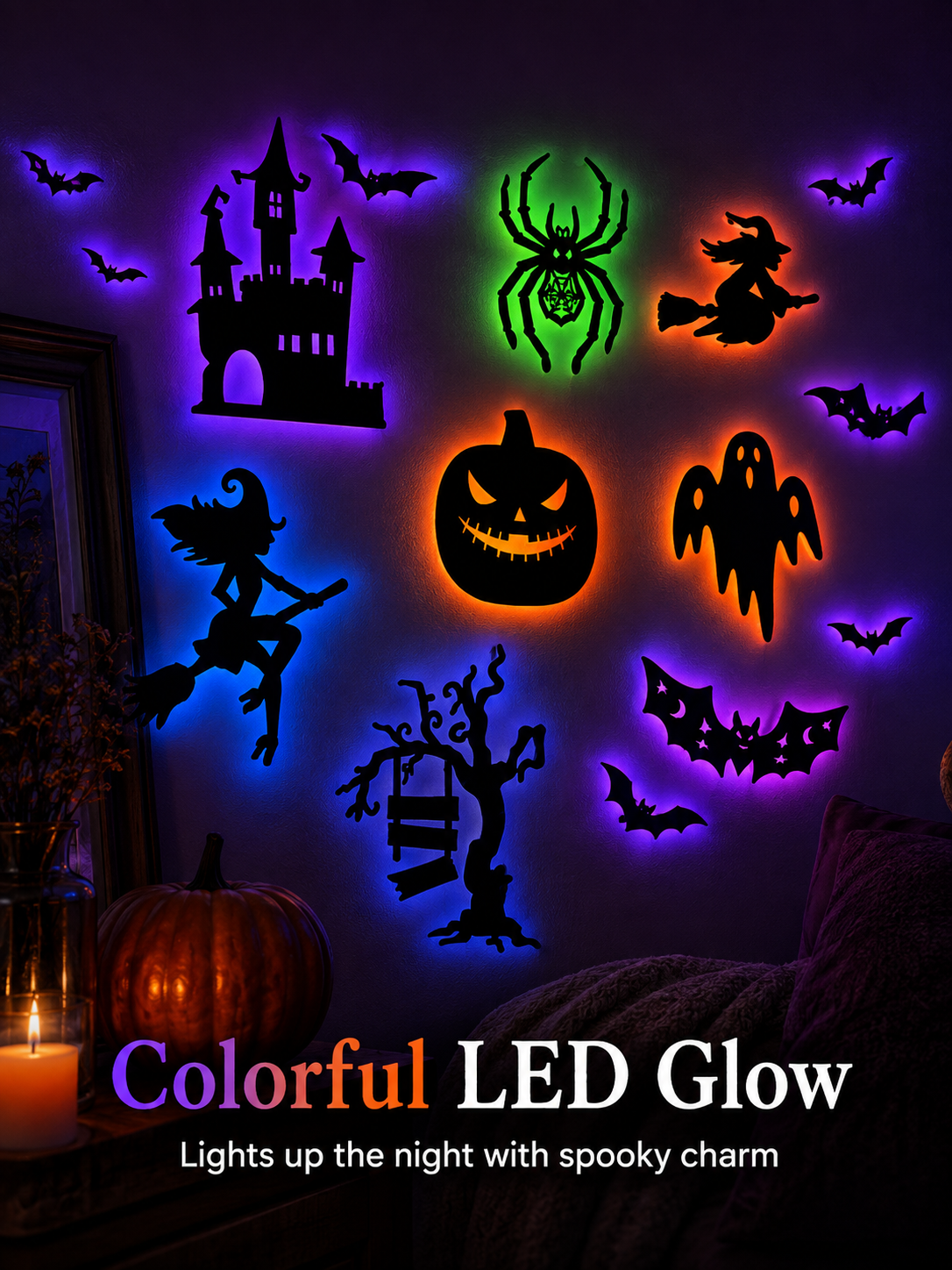 🎃 Halloween Glow Wall Stickers