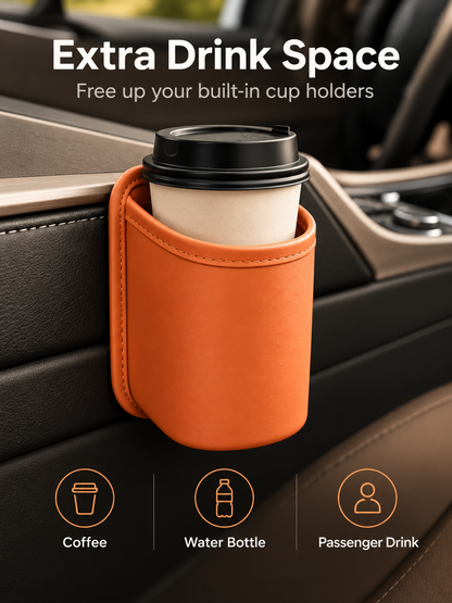 🚗 Clip-On Car Cup Holder & Organizer – No-Drill Multipurpose Vehicle Storage Box