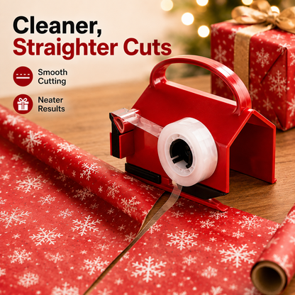 🎁 Buy 1 Get 2 Free – 2-in-1 Wrapping Cutter & Tape Dispenser