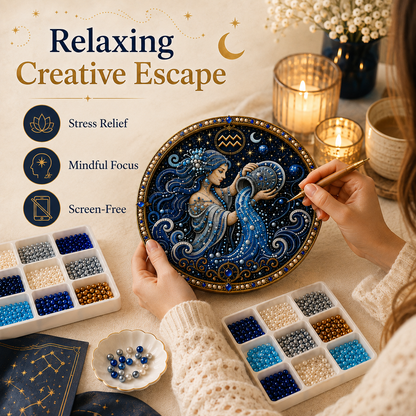🔥 Only a few sets left!💎 12 Zodiac Signs Pearl Art Kit