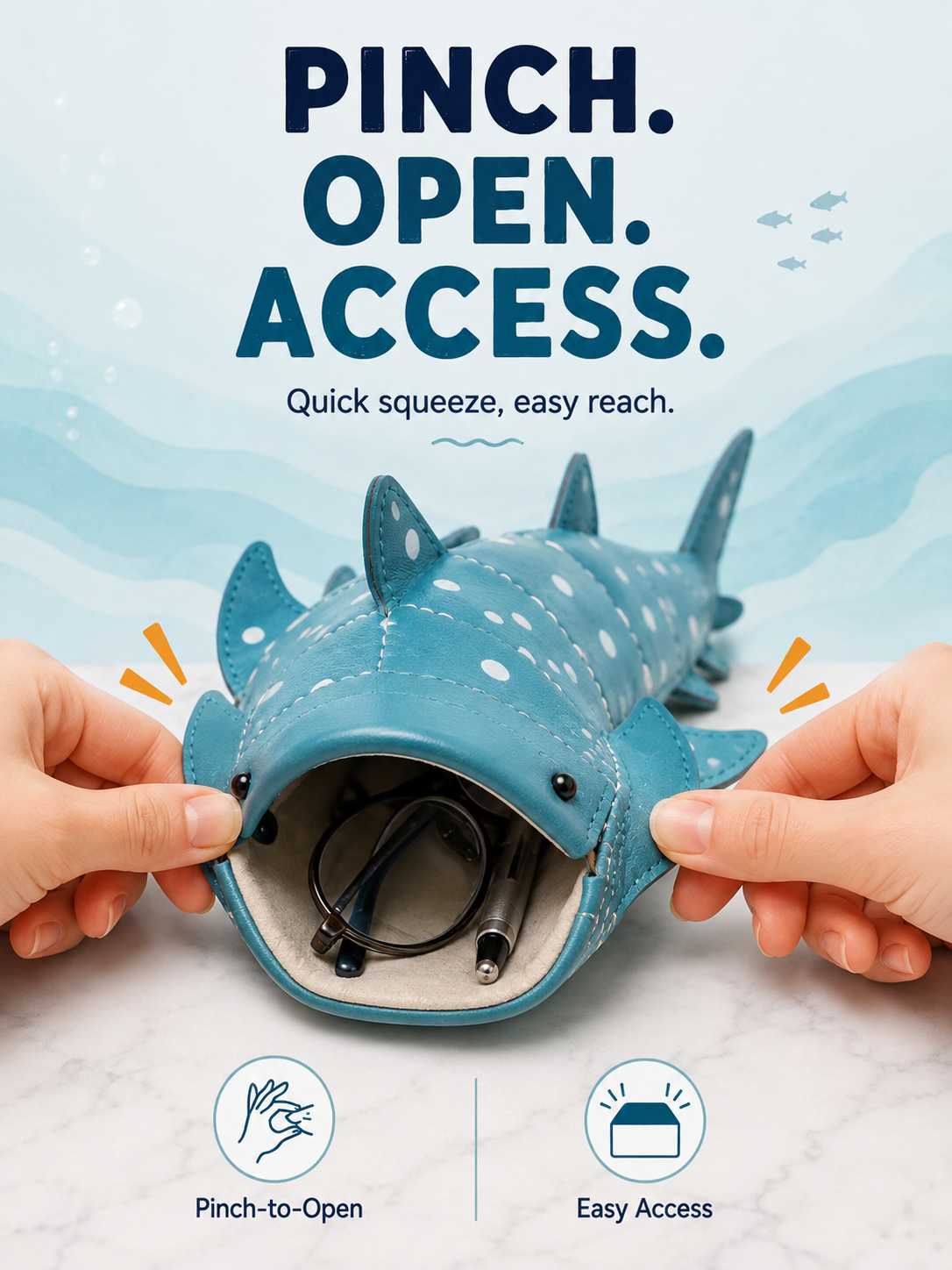 🦈3D Whale Shark Storage Pouch