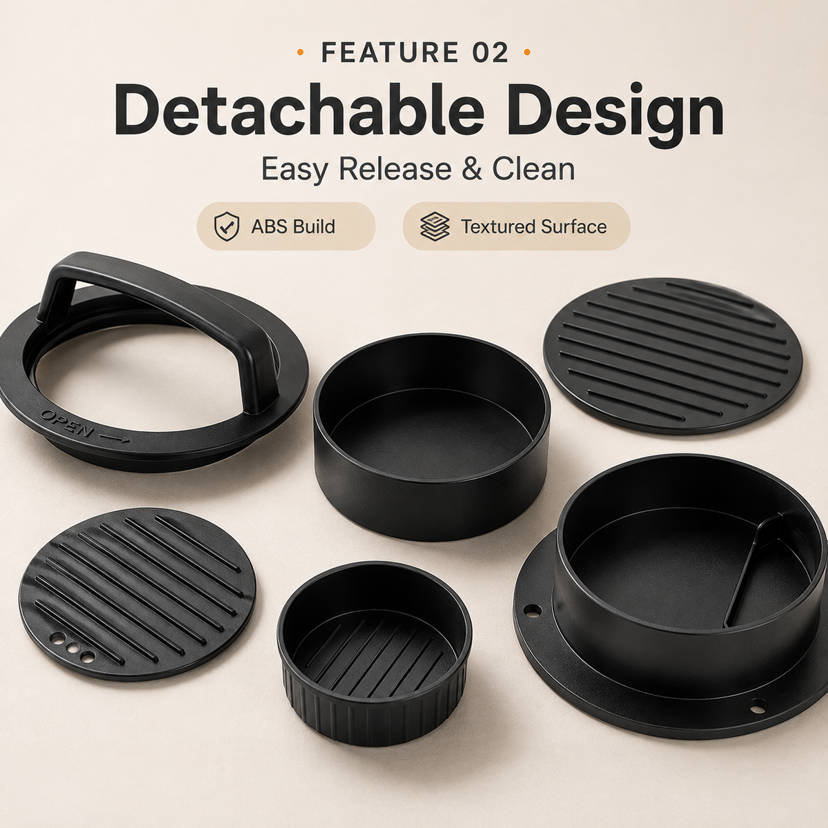 🔥 Burger Patty Press Kit – 30% OFF
