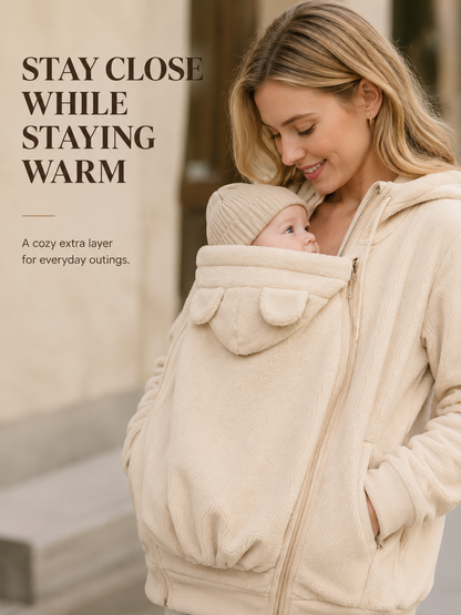 🧥Parent & Baby Fleece-Lined Carrier Cover Hoodie