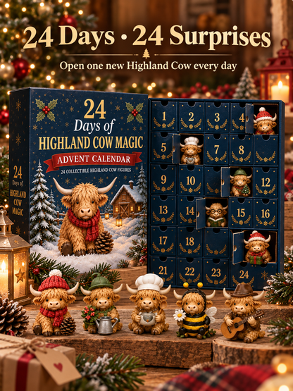 🎁24-Day Highland Cow Advent Calendar