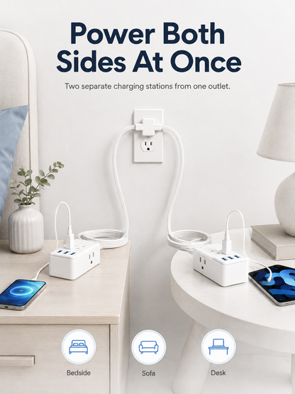 Dual-Head Extension Cord