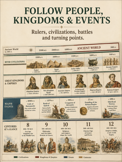 World History Fold-Out Timeline