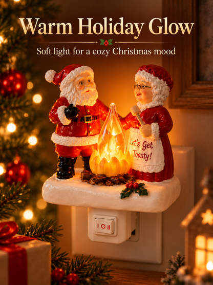 🎄 3D Christmas Plug-In Night Light – Warm Glowing Holiday Wall Décor