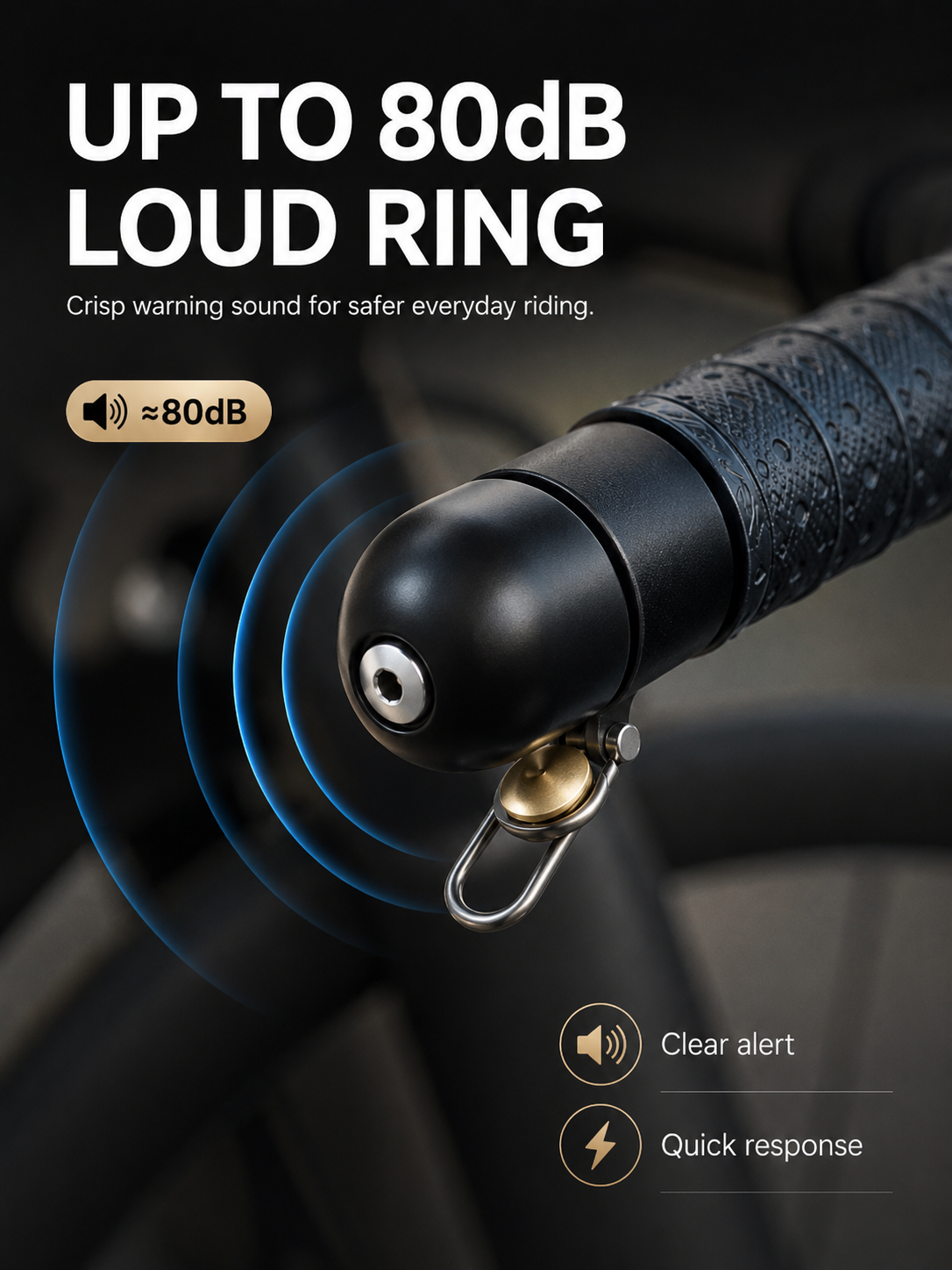 Handlebar Plug-Type Road Bike Bell