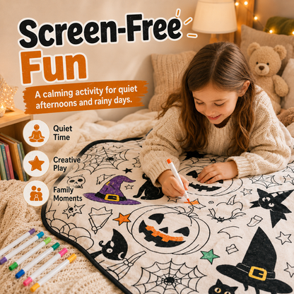 🎨✨DIY Coloring Blanket With Markers