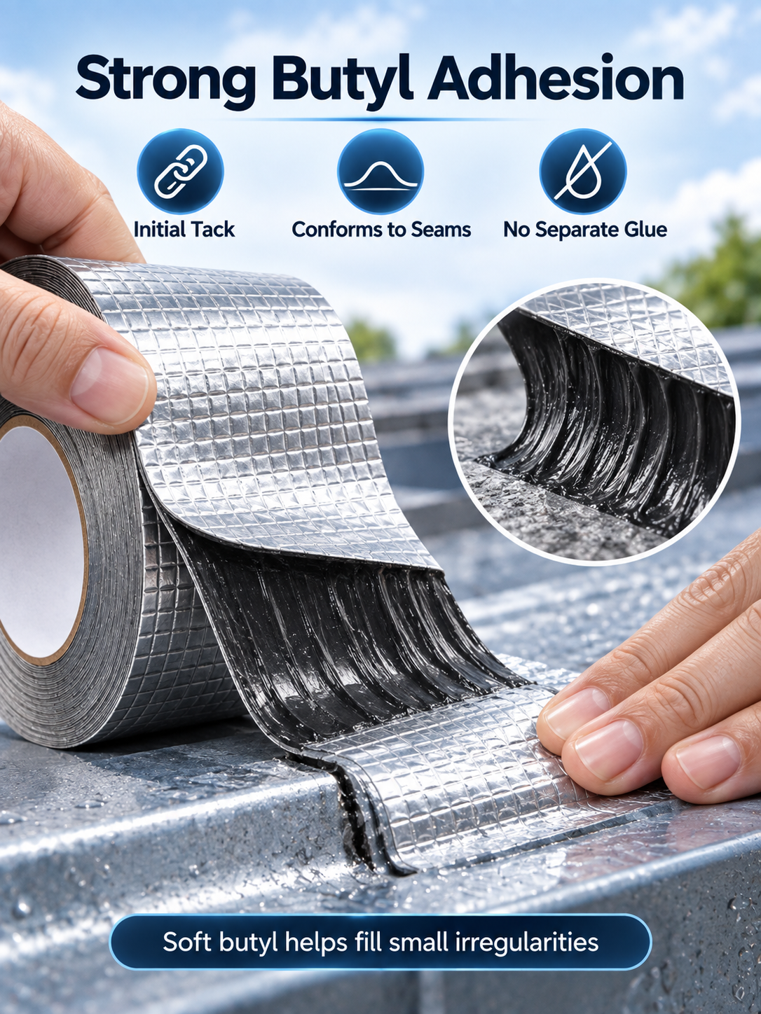🛠️ Heavy-Duty Butyl Waterproof Repair Tape