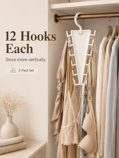 👚12-Hook Rotating Closet Organizer