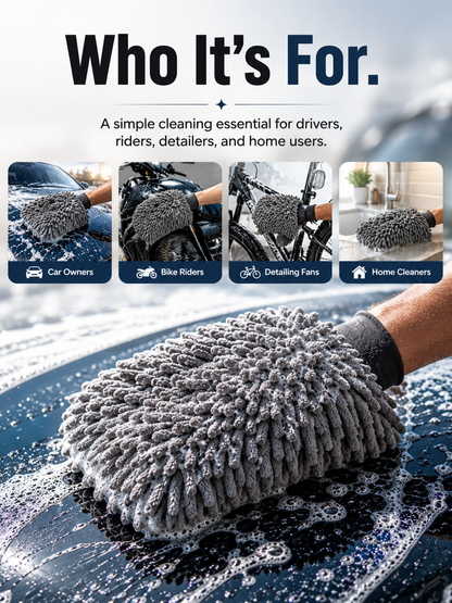 🫧 Premium Car Wash Mitt – More Suds, More Coverage, Easier Car Cleaning