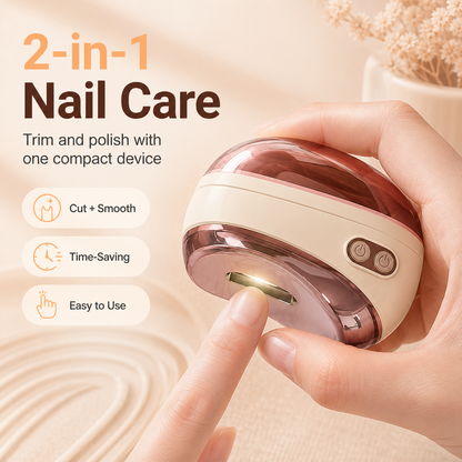 💅 LIMITED-TIME 50% OFF!  ✂️2-in-1 Smart Electric Nail Clipper & Polisher