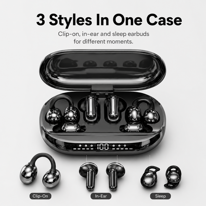 🔥 6-Earbud 3-in-1 Wireless Headphones & Emergency Phone Charger
