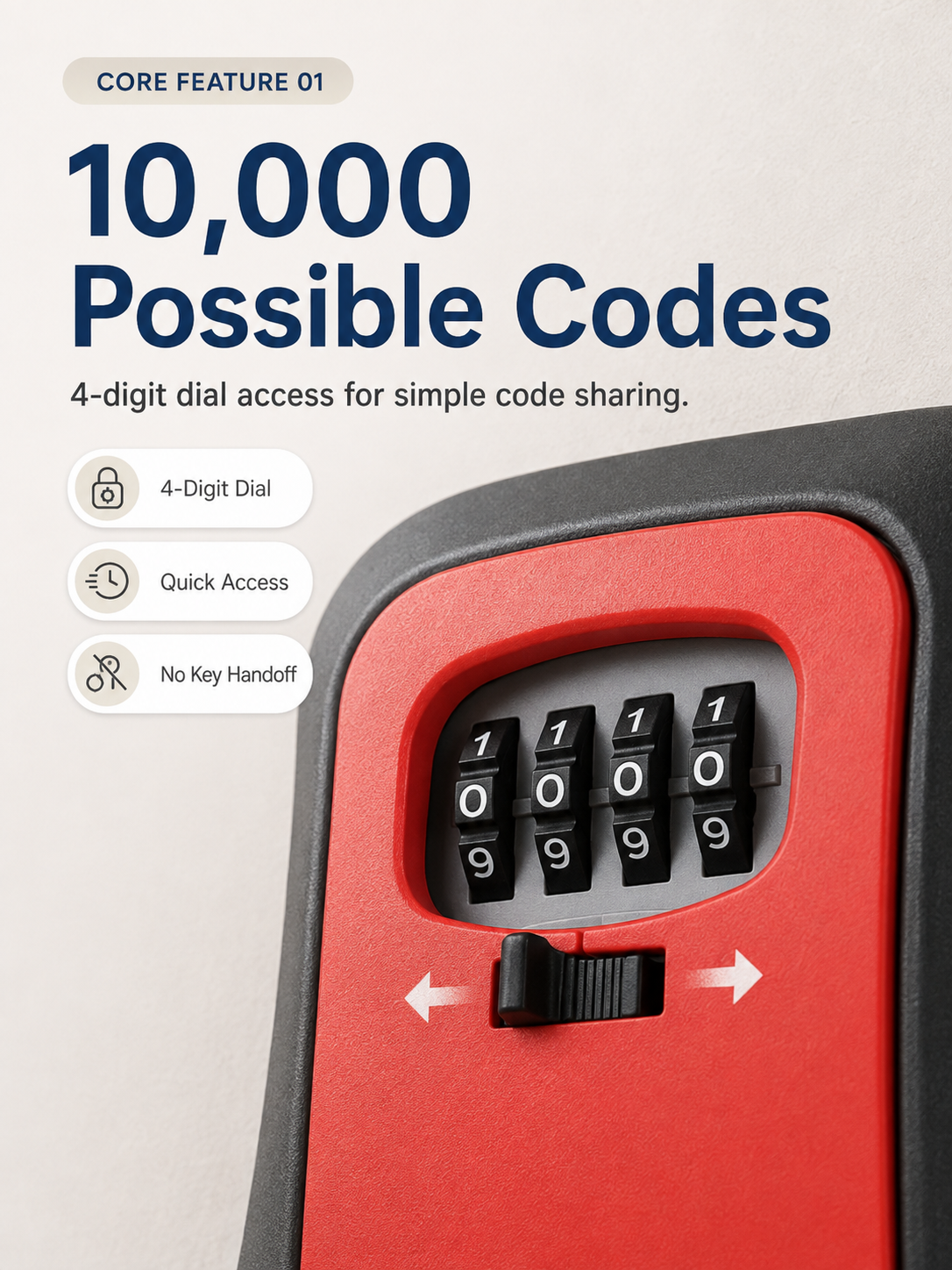 Never Get Locked Out Again 🔐 | 4-Digit Wall-Mounted Key Lock Box